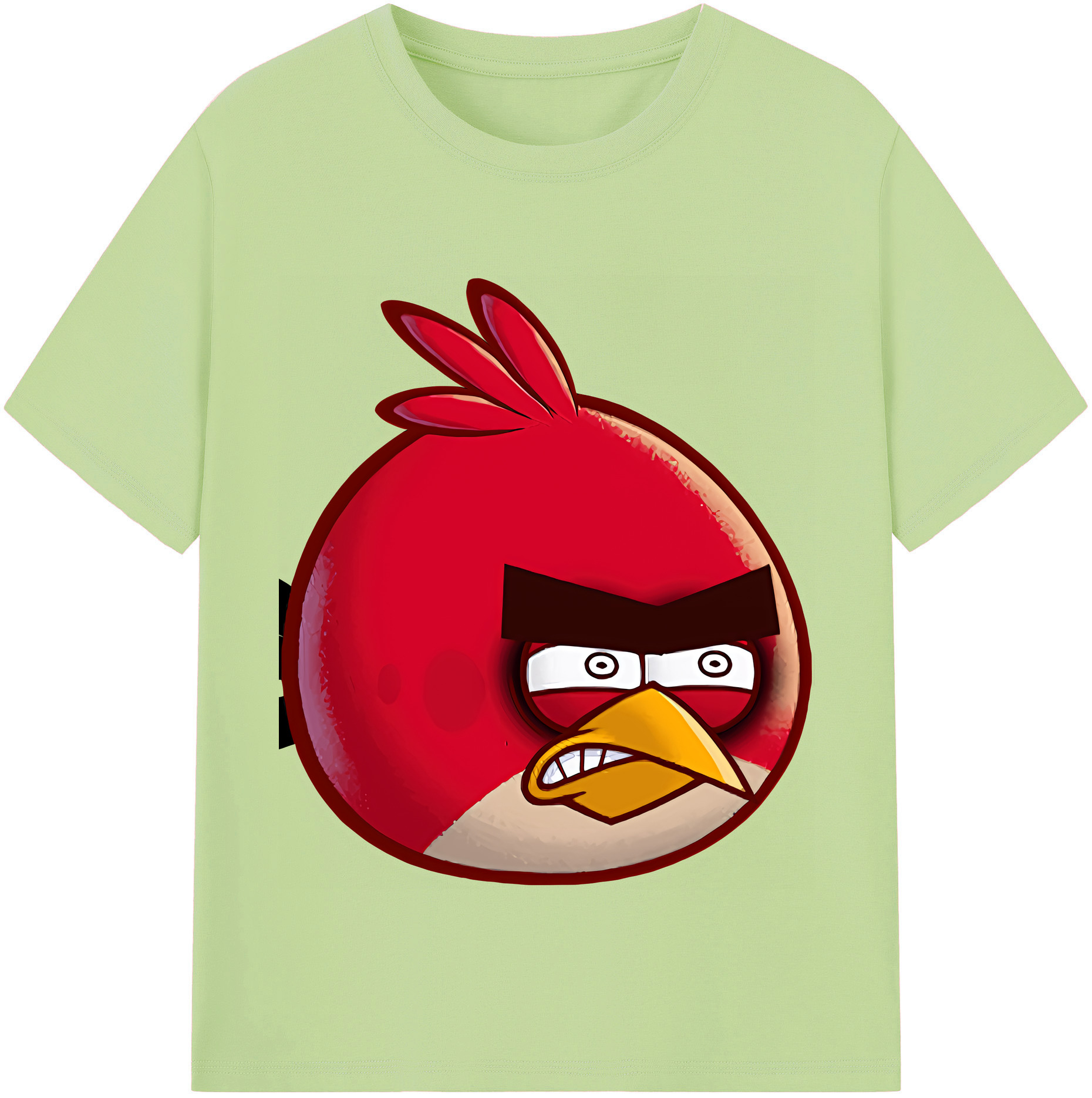 （画像用） Angry Birds アングリーバード 綿100％半袖Tシャツ（フロントプリント）